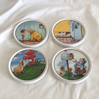 Clay Design Set Of 4 Coasters- By Gary Patterson