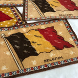 Belgium Flag Fabric Patches - Set of 4