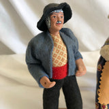 Elderly Couple Figurines