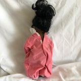 Vintage Shindana African American Baby Doll In Pink Outfit