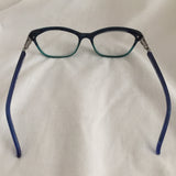 Ellen Tracy- Dhaka Blue Horn Fade Eyeglasses