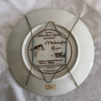 ‘Midnight Run’ Wild Horse Painting Decorative Plate By Chuck Dehaan