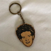 Wood Justin Timberlake Keychain