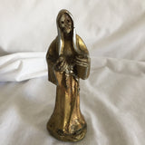 Gold Painted Santa Muerte Statue