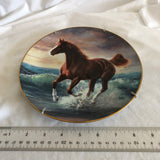 ‘Surf Dancer’ Wild Horse Painting Decorative Plate By Chuck Dehaan