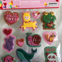 Valentine’s Day 3D Puffy Stickers