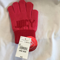 Juicy Couture Pom Pom Beanie & Gloves Set