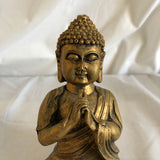 Hindu Gold Colored Sitting Sculpture