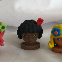 Mini Doll Heads - Set of 4