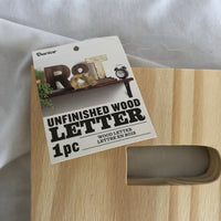 Unfinished Wood Letter 'B'