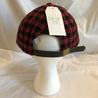 Red Plaid Adjustable Hat