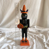 Wood Halloween Black Cat Decoration