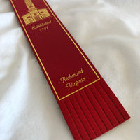 Saint John's Church Richmond, VA Red Leather Bookmark