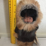 Memeluck  Fur Doll Co Eskimo Doll Named Gabik - Alaskan Doll Fur Clothing