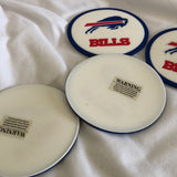 Vinyl NFL Buffalo Bills Coasters - Set of 4