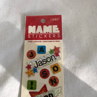 ‘Jason’ Name Stickers