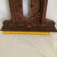 Vintage Indian Wood Carved Window Frame