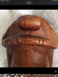 Vintage South East Asian Wood Bookends