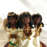 Ebony Heritage Three Angels Figurine