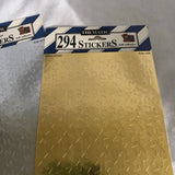 Gold and Silver Star Sticker Sheets