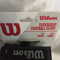 Wilson SuperGrip Football Gloves Size Youth Large