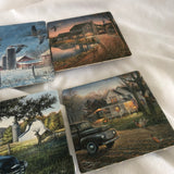 Cabin Cardboard Coasters - Set Of 8