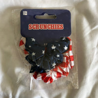 American Flag Scrunchies Set of 2