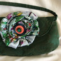 Green Flower Purse