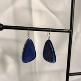 Blue Bead Drop Earrings