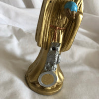 Gold Painted Santa Muerte Statue