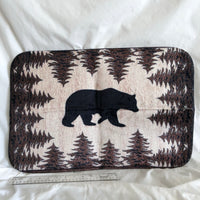 Bear And Pines Bath Mat