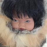 Memeluck  Fur Doll Co Eskimo Doll Named Gabik - Alaskan Doll Fur Clothing