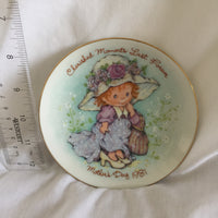 Cherished Moments 1981 Mother’s Day Plate Decor