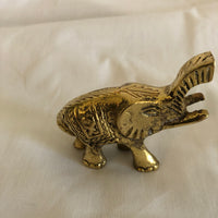 Small Metal Elephant Figurine