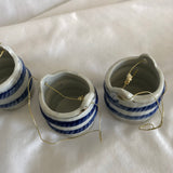 Mini Ceramic Cups Wells Holders - Set Of 4