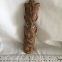 Wooden African Man/Female Statue Set