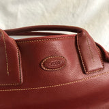 Tod's Burgundy Leather Purse