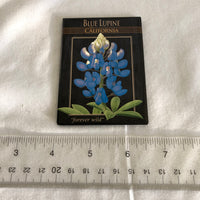 Blue Lupine of California Flower Magnet