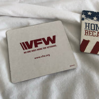 Veterans of Foreign Wars Cardboard Coasters - Set of 2