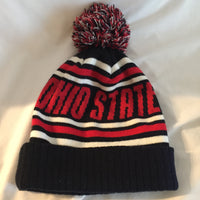 Ohio State Buckeyes Pom Pom Beanie- Size Adult