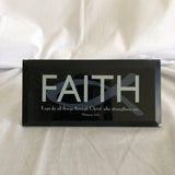 ‘FAITH I can do all things through Christ who strengthens me’ Quote Frame Art