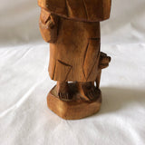 Vintage Wooden Man Statue