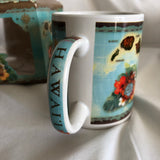 The Hawaiian Islands Vintage Map Coffee Mug