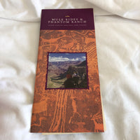 Mule Rides And Phantom Ranch Pamphlet