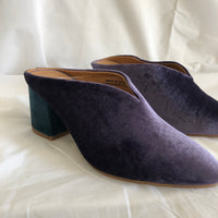 Teal & Purple Velvet Heels - Urban Outfitters - Women’s Size 8