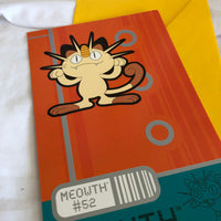 Meowth Pokémon Birthday Card