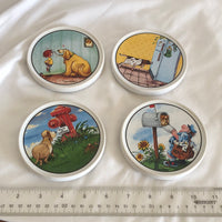 Clay Design Set Of 4 Coasters- By Gary Patterson