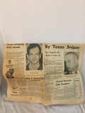 San Francisco Chronicle JFK Assassination November 23, 1963