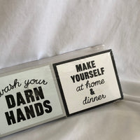 3 Pack of Hanging Signs