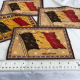Belgium Flag Fabric Patches - Set of 4